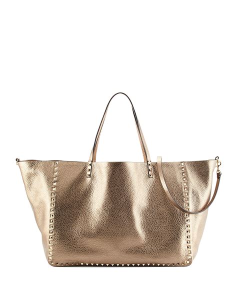 metal box bag|large metallic tote bag.